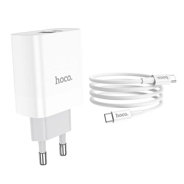 Ładowarka sieciowa Hoco 2 porty 20W + kabel zdjęcie 2