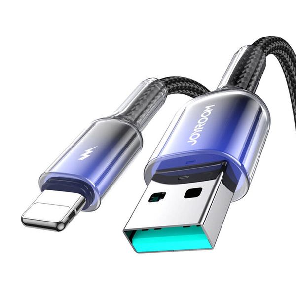 Kabel USB-A Lightning Joyroom S-A42 3A 1.2m czarny zdjęcie 1