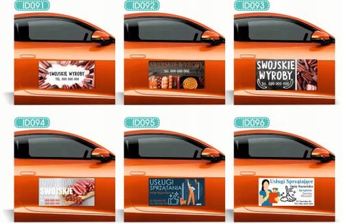 Magnes na samochód reklama magnetyczna 60x30 cm pomoc drogowa LAWETA na Arena.pl