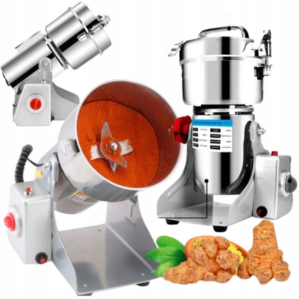 młynek do mielenia ziaren kawy przypraw zboża ziół elektryczny młyn 800g zdjęcie 1