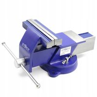 Imadło Ślusarskie Obrotowe 360° - 5" 125mm - Kowadło Mocne Stalowe