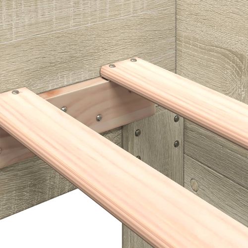 Łóżko bez materaca, dąb sonoma, 100x200 cm na Arena.pl