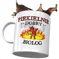 Kubek Dla Biologa Piekielnie Dobry Biolog Z Nadrukiem Ze Zdjęciem