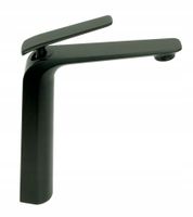 Bateria umywalkowa nablatowa WYSOKA czarna premium