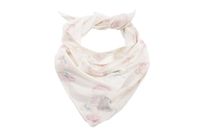 Jamiks AFEJA chustka pod szyję dla dziewczynki wiskoza kokarda róże ecru