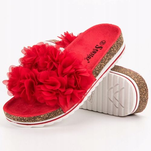 Modne Czrwone Klapki r.38 na Arena.pl