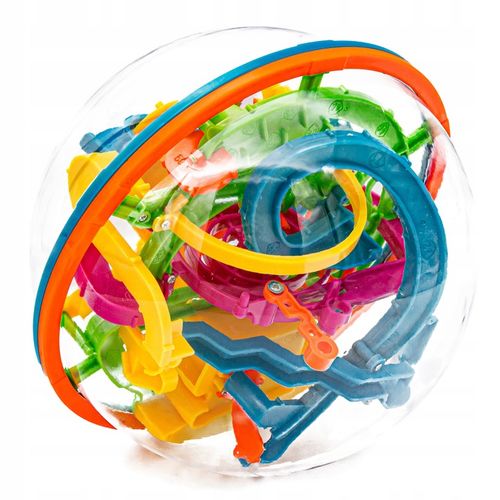 Zręcznościowa Gra Inteligentna KULA LABIRYNT 3D przeplatanka łamigówka 18CM na Arena.pl