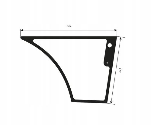 Szyba drzwi dolna prawa New Holland LB, B, Hitachi FB, Fiat FB 8581625 na Arena.pl