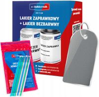 Lakier Zaprawka + Bezbarwny + Patyczki PEUGEOT EZR/EZRC Gris Aluminium