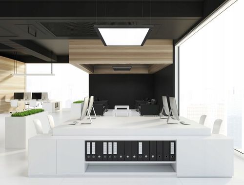 Panel LED natynkowy 60W czarny 60x60cm Plafon lampa sufitowa kwadrat na Arena.pl