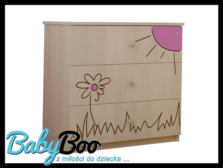 KOMODA DZIECIĘCA dla dzieci BABY BOO  grawerowane wzory! zdjęcie 7