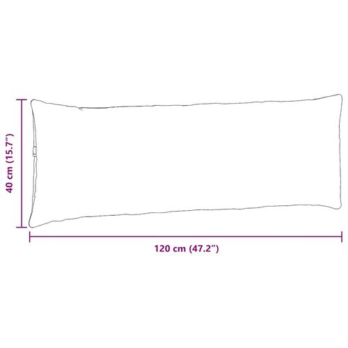 Poduszki na sofę 2 pcs Różowy 120 x 40 cm tkanina na Arena.pl