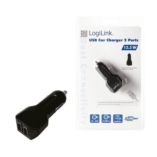 LOGILINK -  Ładowarka samochodowa 2xUSB 12-24 na Arena.pl