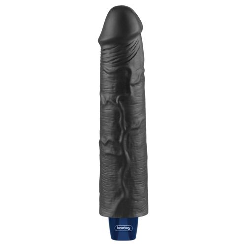 9.5" real softee rechargeable tpe vibrating dildo(black na Arena.pl