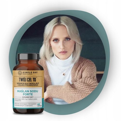 MAŚLAN SODU 80% FORTE 960mg KWAS MASŁOWY 768mg VEGE NA JELITA WRZODY na Arena.pl