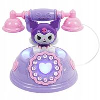 INTERAKTYWNY ZABAWKOWY TELEFON Z SŁUCHAWKĄ DLA DZIECI KUROMI ŚWIATŁO DŹWIĘK