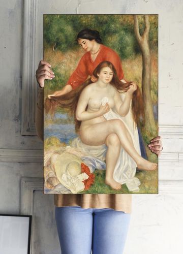 Bather and Maid, Pierre-Auguste Renoir - plakat 30x40 cm na Arena.pl