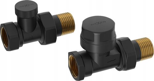 MEXEN ZESTAW ZAWORÓW PROSTYCH DO GRZEJNIKA CZARNY na Arena.pl