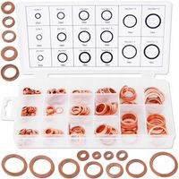 PODKŁADKI MIEDZIANE 220szt PODKŁADEK MIEDZIANYCH