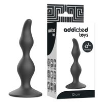 korek silikonowy do zabaw i stymulacji analnej. zróżnicowana średnica.