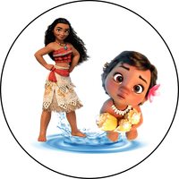 Opłatek na tort Urodziny Vaiana Skarb Oceanu