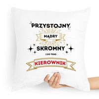 Poduszka Prezent Dla Przystojnego Kierownika Z Nadrukiem Ze Zdjęciem