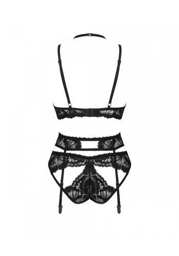 bielizna-alessya komplet 3-częściowy czarny m/l na Arena.pl