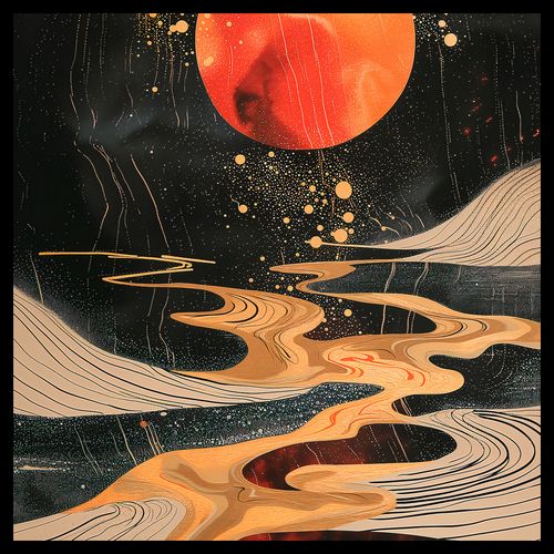 Plakat 40x40cm Planetarny Taniec na Arena.pl