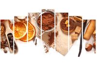 80CM 140CM OBRAZ 7 ELEM DOMOWE CIASTECZKA ŚCIENNY