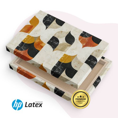 Obraz Na Płótnie Kolorowe Kształty Abstrakcja Ornamenty Boho 40cm x 30cm na Arena.pl