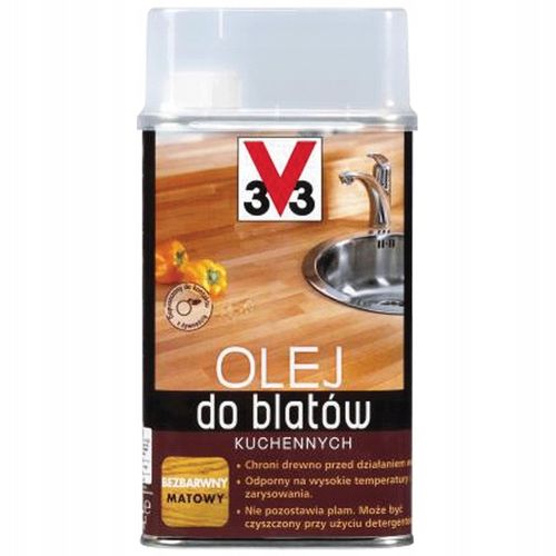 Olej bezbarwny do blatów kuchennych V33 500ml na Arena.pl