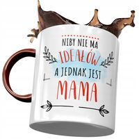 Kubek Bordowy Dla Mamy Matki Na Dzień Mamy Z Nadrukiem Ze Zdjęciem