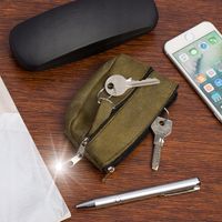 Etui na klucze skóra ekologiczna zamszowa