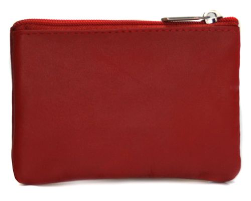 etui na klucze bellugio ze skóry naturalnej - ciemnoczerwone na Arena.pl