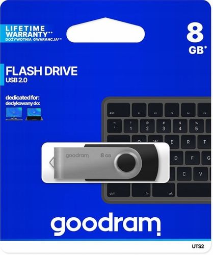Pendrive 8GB GOODRAM UTS2 USB 2.0 Czarny na Arena.pl