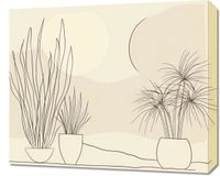 Obraz 60x50cm Roślinność w Pastelu