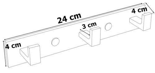 Wieszak loft Trio czarny na Arena.pl