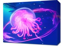Obraz 50x40cm Neonowa Meduza