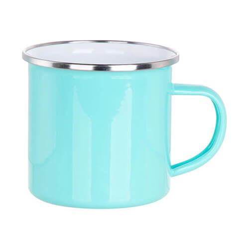 Kubek metalowy 360 ml do sublimacji - miętowy na Arena.pl