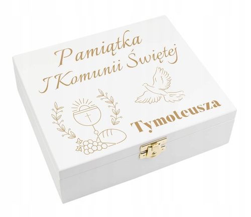 BIBLIA NA KOMUNIĘ NA CHRZEST PAMIĄTKA Z GRAWEREM na Arena.pl