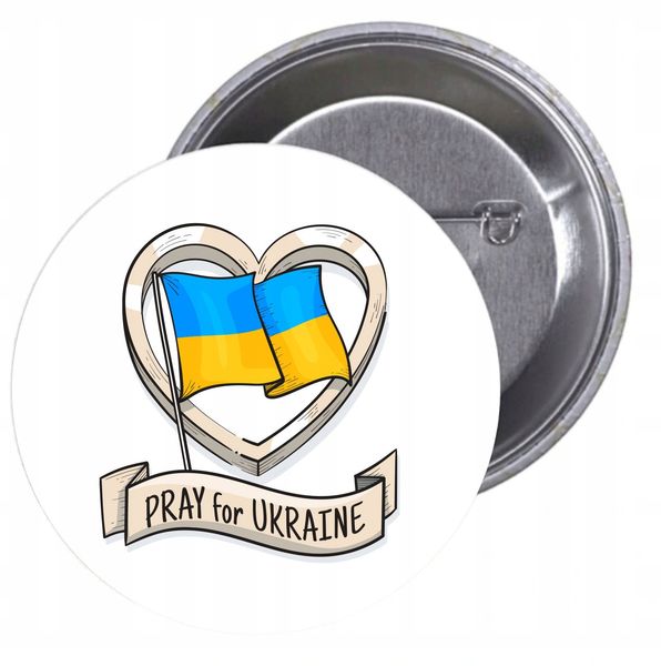 Przypinki buttony TANIO SOLIDARNOŚĆ Z UKRAINĄ zdjęcie 1