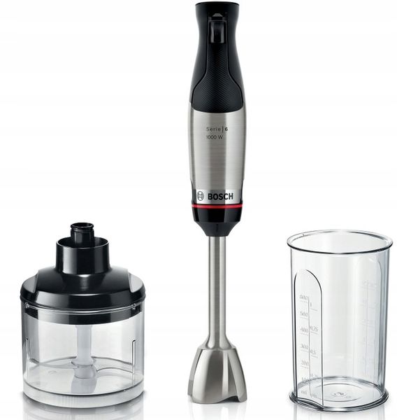 Blender ręczny ErgoMaster Bosch MSM6M620 1000W Rozdrabniacz QuattroBlade zdjęcie 7