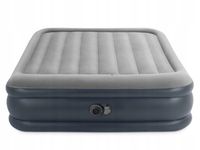 2w1 Materac 2-os Dmuchany Turystyczny 203x152x42cm Intex Wbudowana Pompka