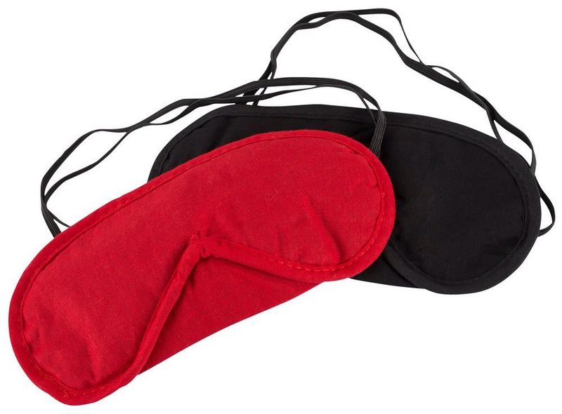 Blindfold Set Pack Of 2 Red/Bl zdjęcie 2