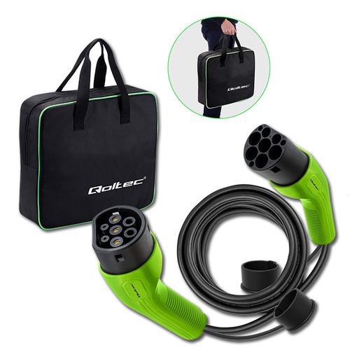 Qoltec Kabel EV Typ 2 do ładowania samochodu | 22kW | 32A | 5m na Arena.pl