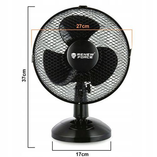 WENTYLATOR WIATRAK STOŁOWY STOJĄCY BIURKOWY OSCYLACJA CICHY MOCNY SKUTECZNY na Arena.pl