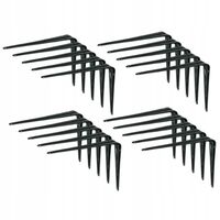 Czarny wspornik półki 200 X 250 mm podpórka konsola do półki ściennej