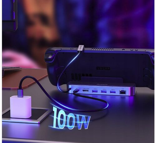 HUB Dock USB-C do MSI CLAW LEGION GO ASUS ROG ALLY HDMI 4K 60Hz LAN USB 3.0 na Arena.pl
