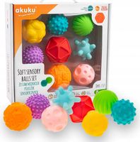 2 x AKUKU PIŁECZKI SENSORYCZNE SENSORY ZESTAW PIŁECZEK