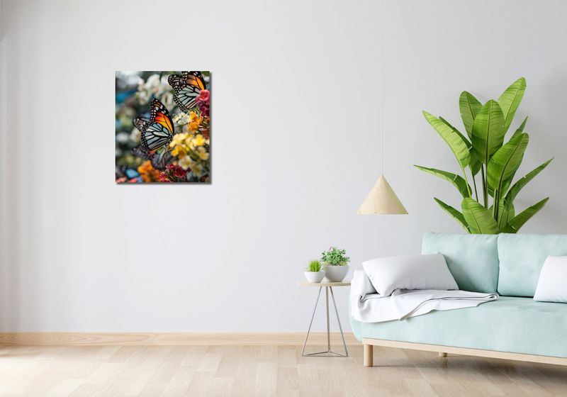 Obraz 50x60cm Motyle Na Łące zdjęcie 2